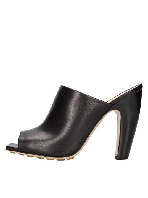Leather mules BOTTEGA VENETA | 729705 VBSD0 1000NERO